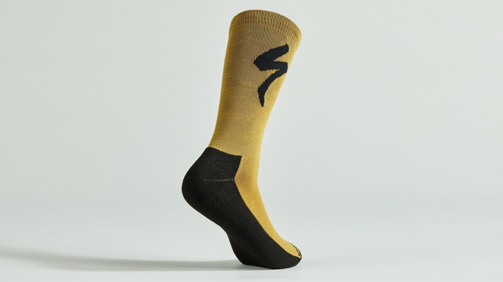 Specialized Calze Primaloft Lightweight Tall Logo Harvest Gold